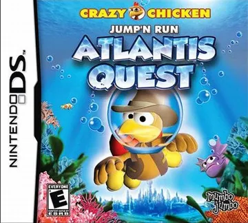 Crazy Chicken Jump'n Run - Atlantis Quest (USA) (En,Fr,De,Es,It) box cover front